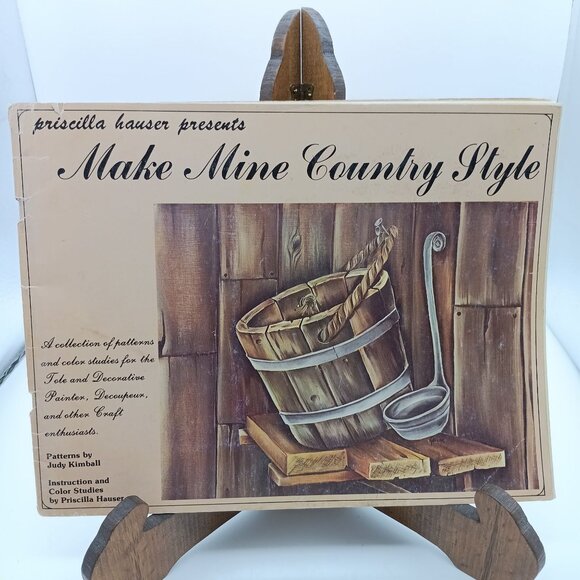 Priscilla Hauser Presents "Make Mine Country Style" Craft Book - Picture 1 of 2